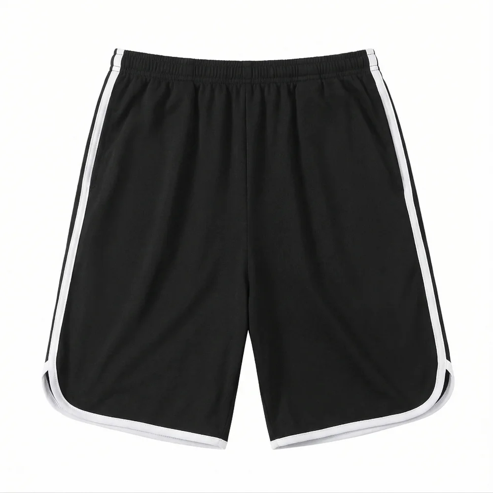 Vintage Pistol Pete Men's Black Athletic Shorts‎ with White Trim Size Large